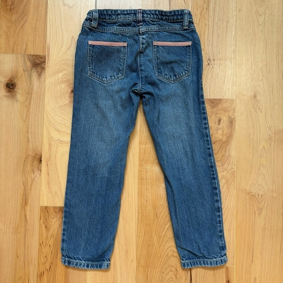 Vintage Hanna Andersson Embroidered Floral Adjustable Waist Jeans size 120 - Picture 2 of 10